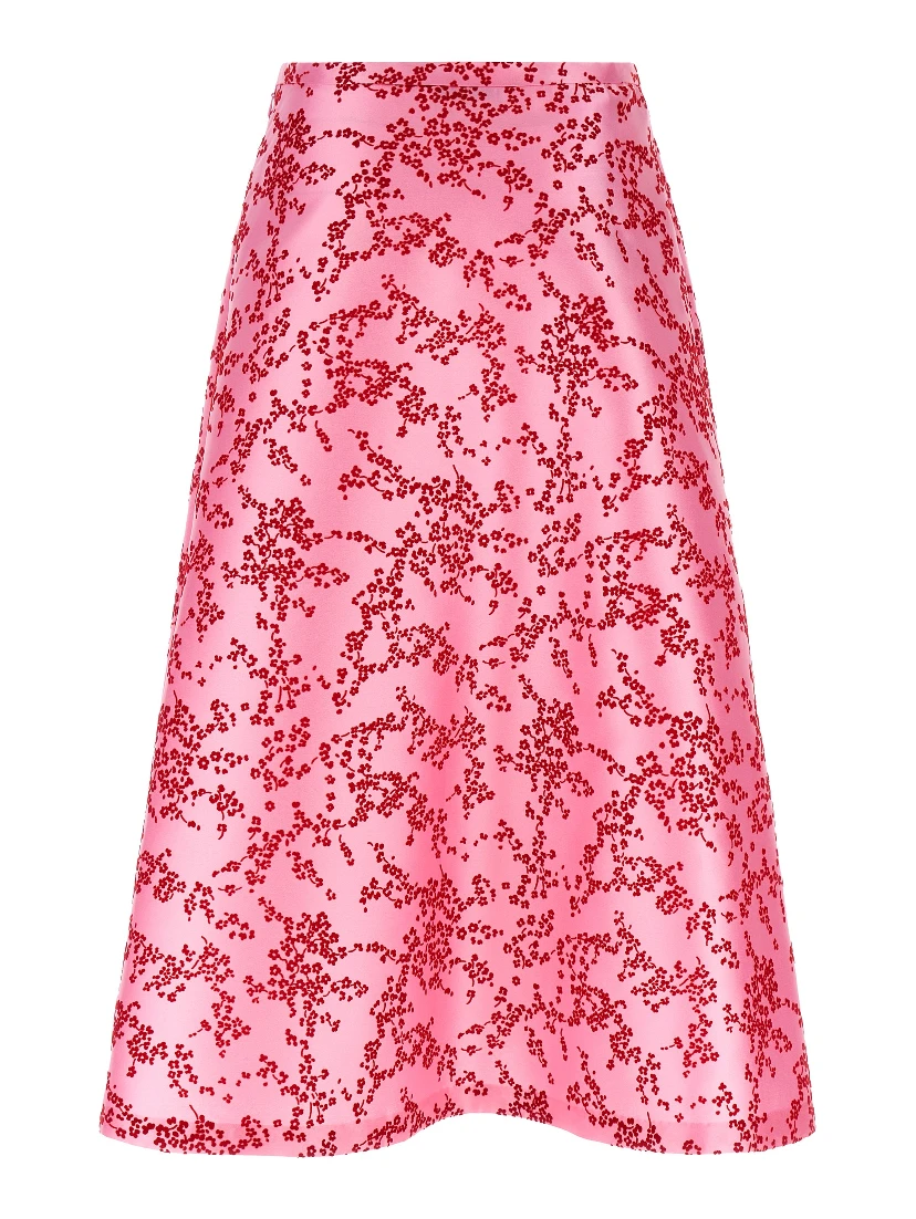 Multicolor Polyester Mini Skirt