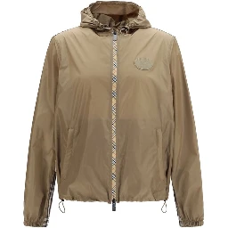 Brown Nylon Shell Jacket