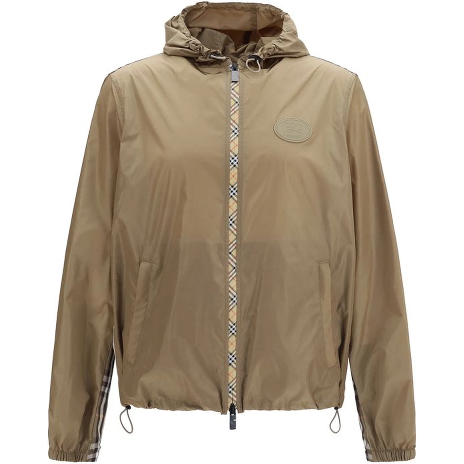 Brown Nylon Shell Jacket