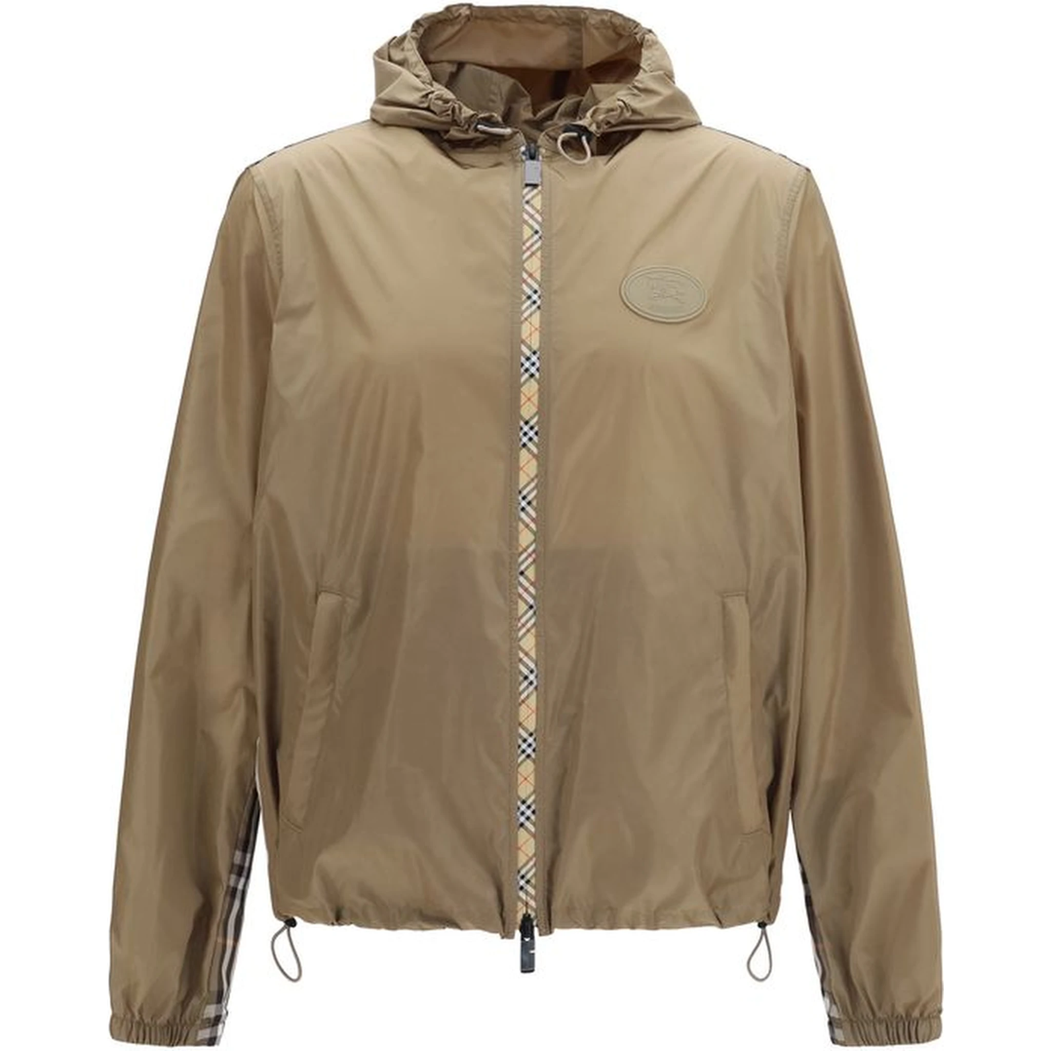 Brown Nylon Shell Jacket