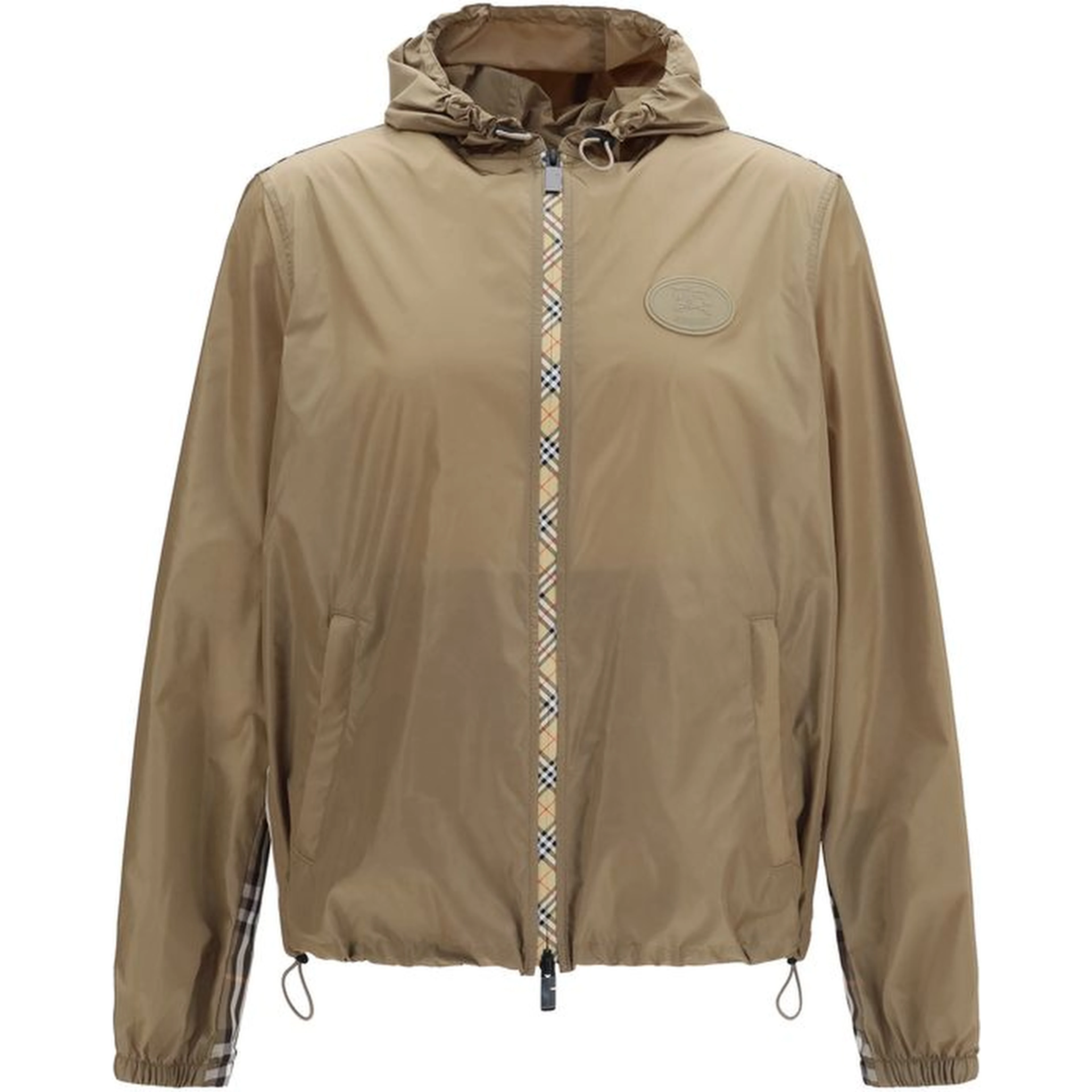 Brown Nylon Shell Jacket