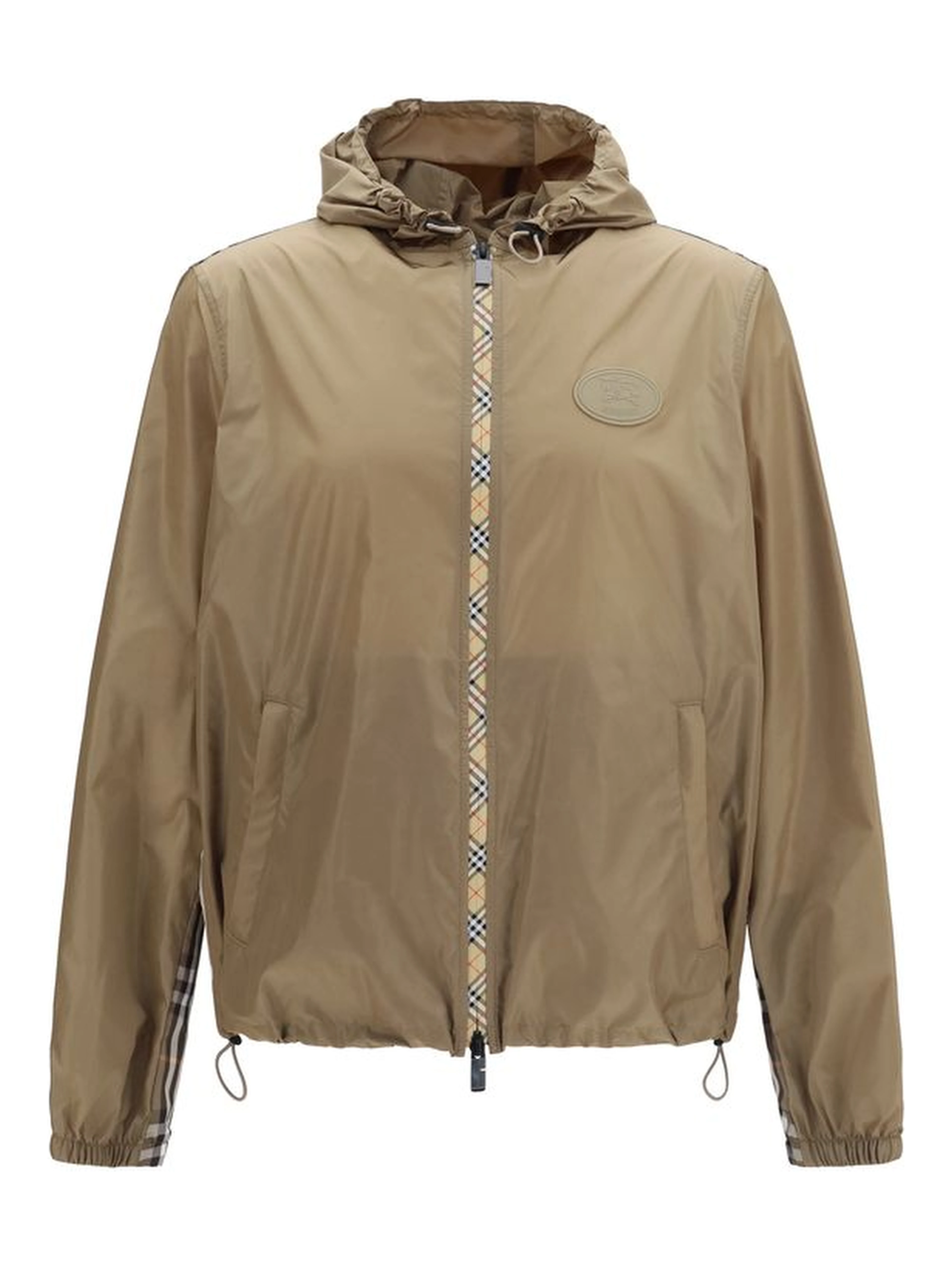 Brown Nylon Shell Jacket