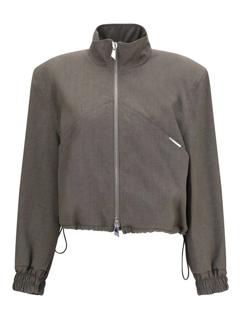 Brown Wool Oves Aries Bomber