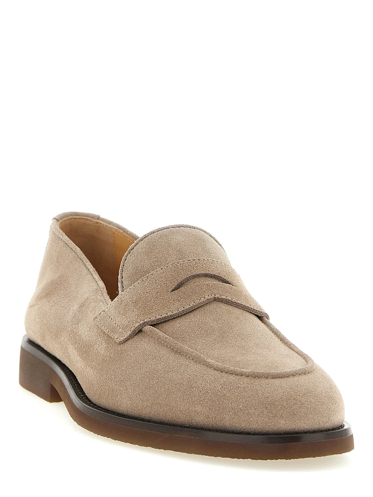Gray Calfskin Slip-On Loafers alternative