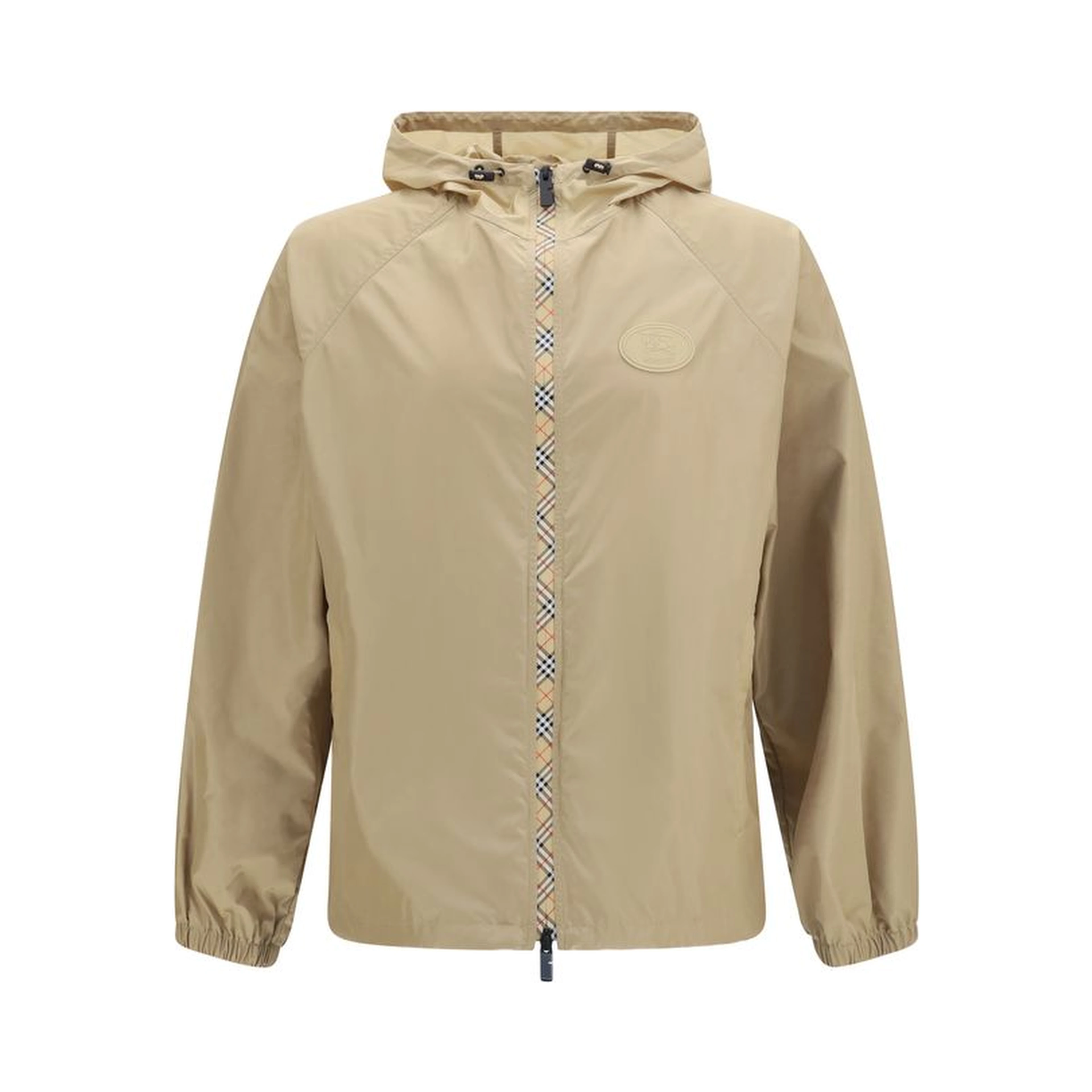 Beige Nylon Shell Jacket