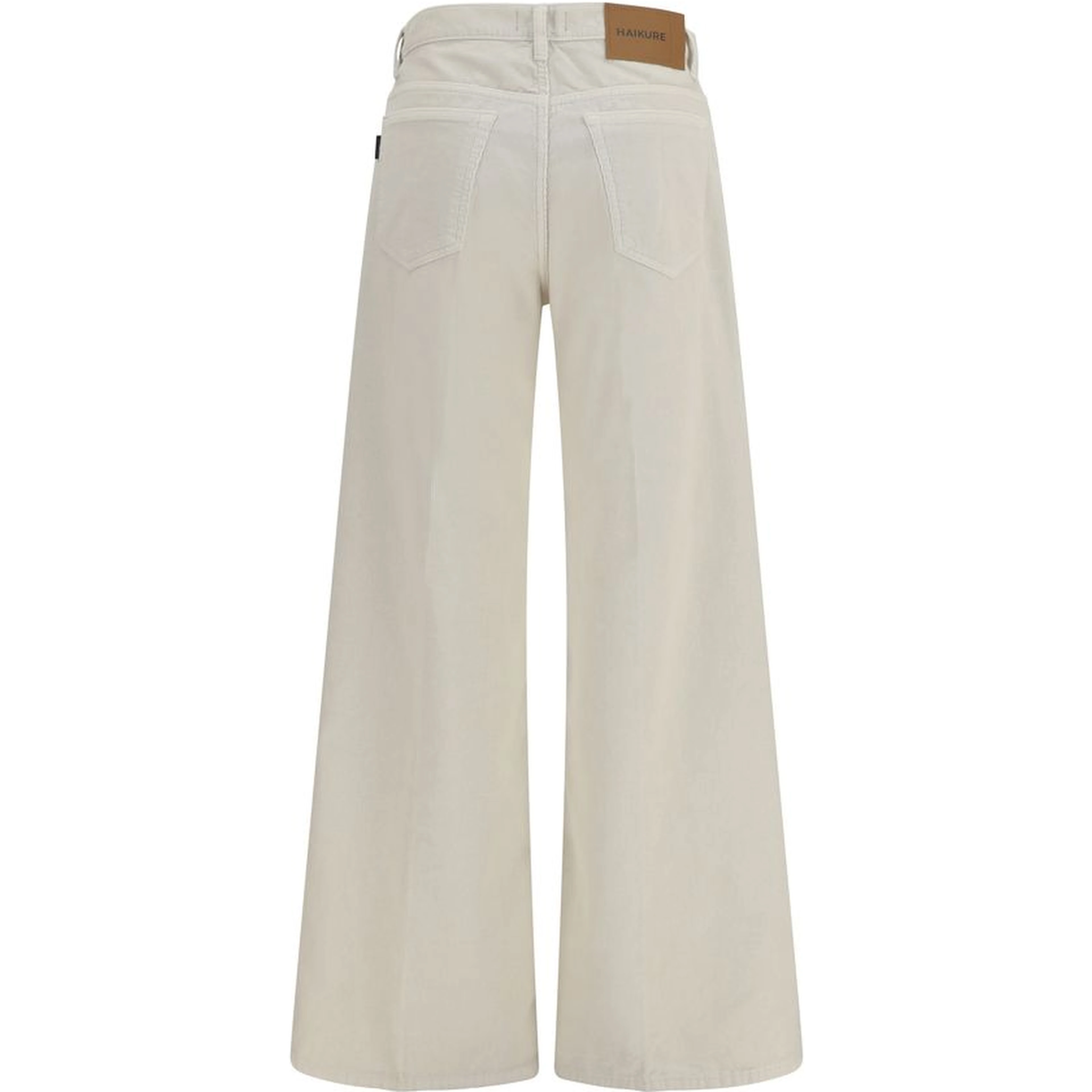 White Cotton Relaxed Fit Jeans