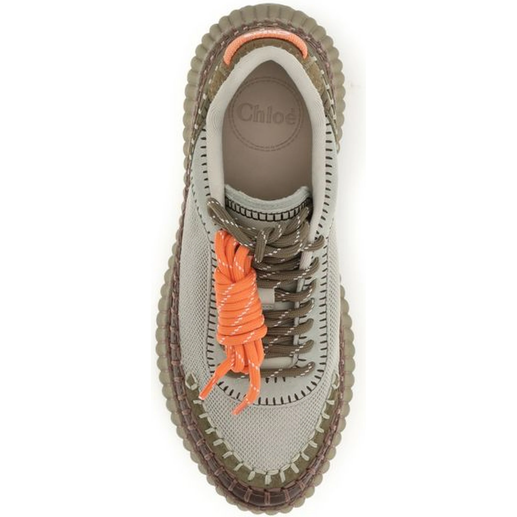 Bicolor Polyurethane Athletic Sneakers