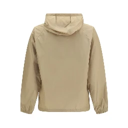 Beige Nylon Shell Jacket