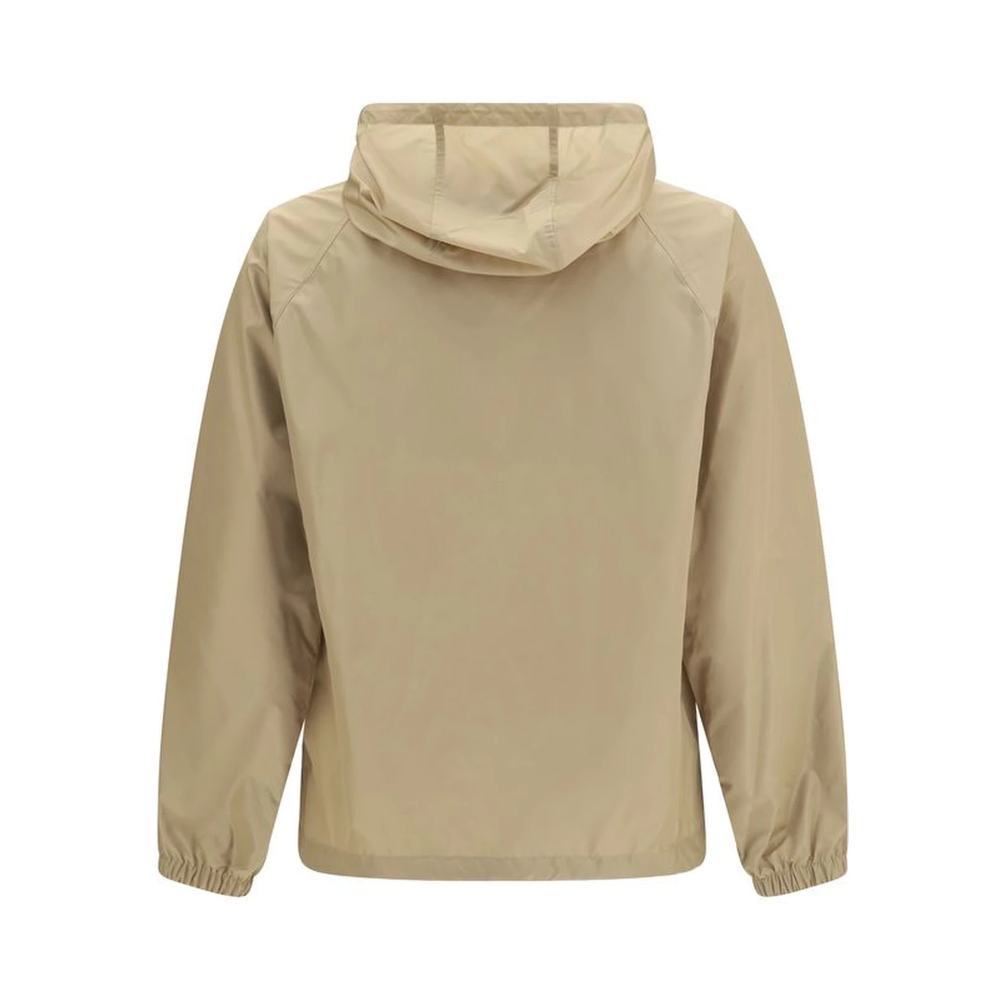 Beige Nylon Shell Jacket