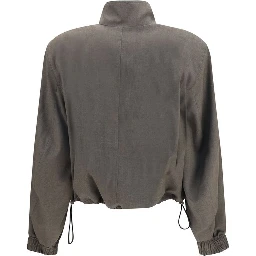 Brown Wool Oves Aries Bomber