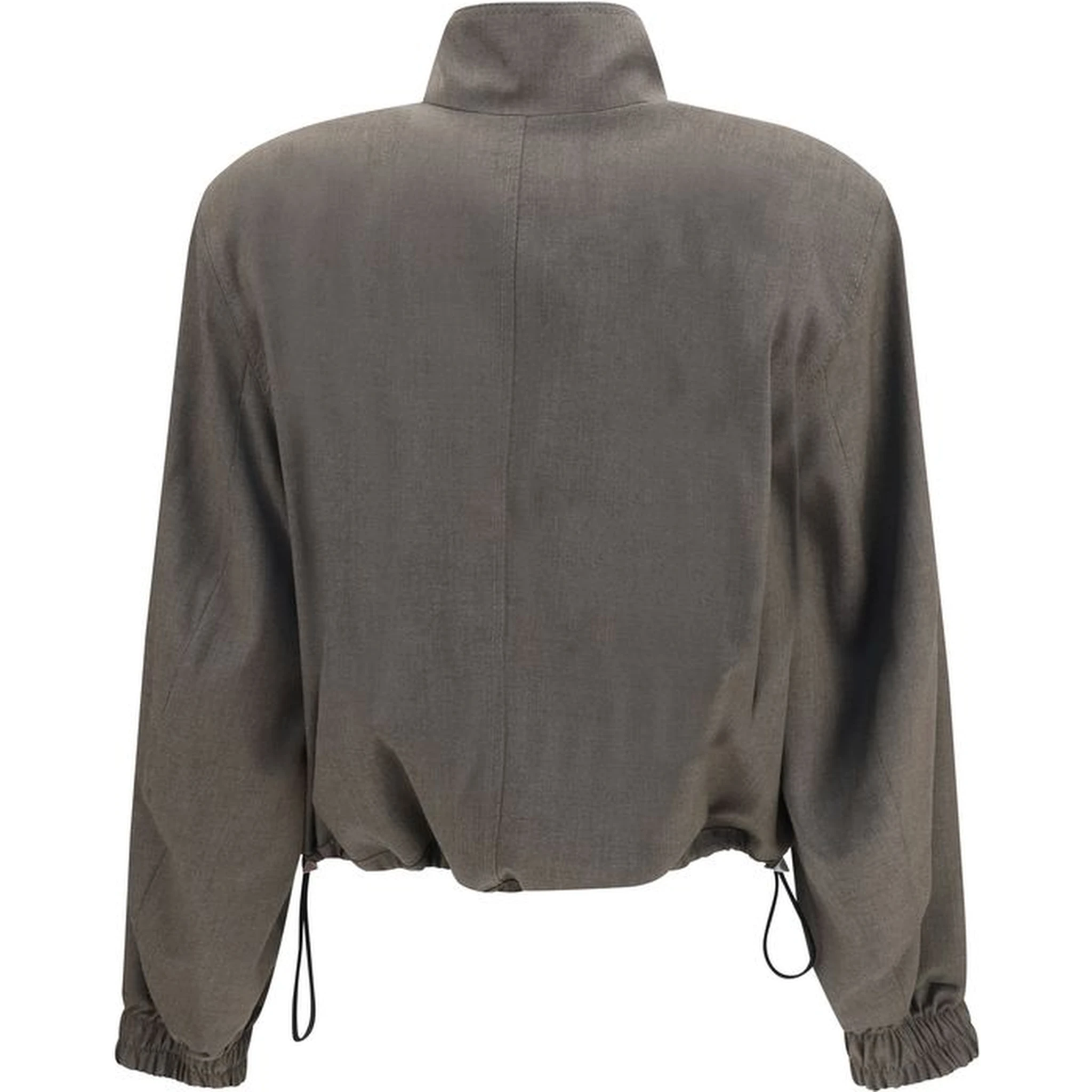 Brown Wool Oves Aries Bomber