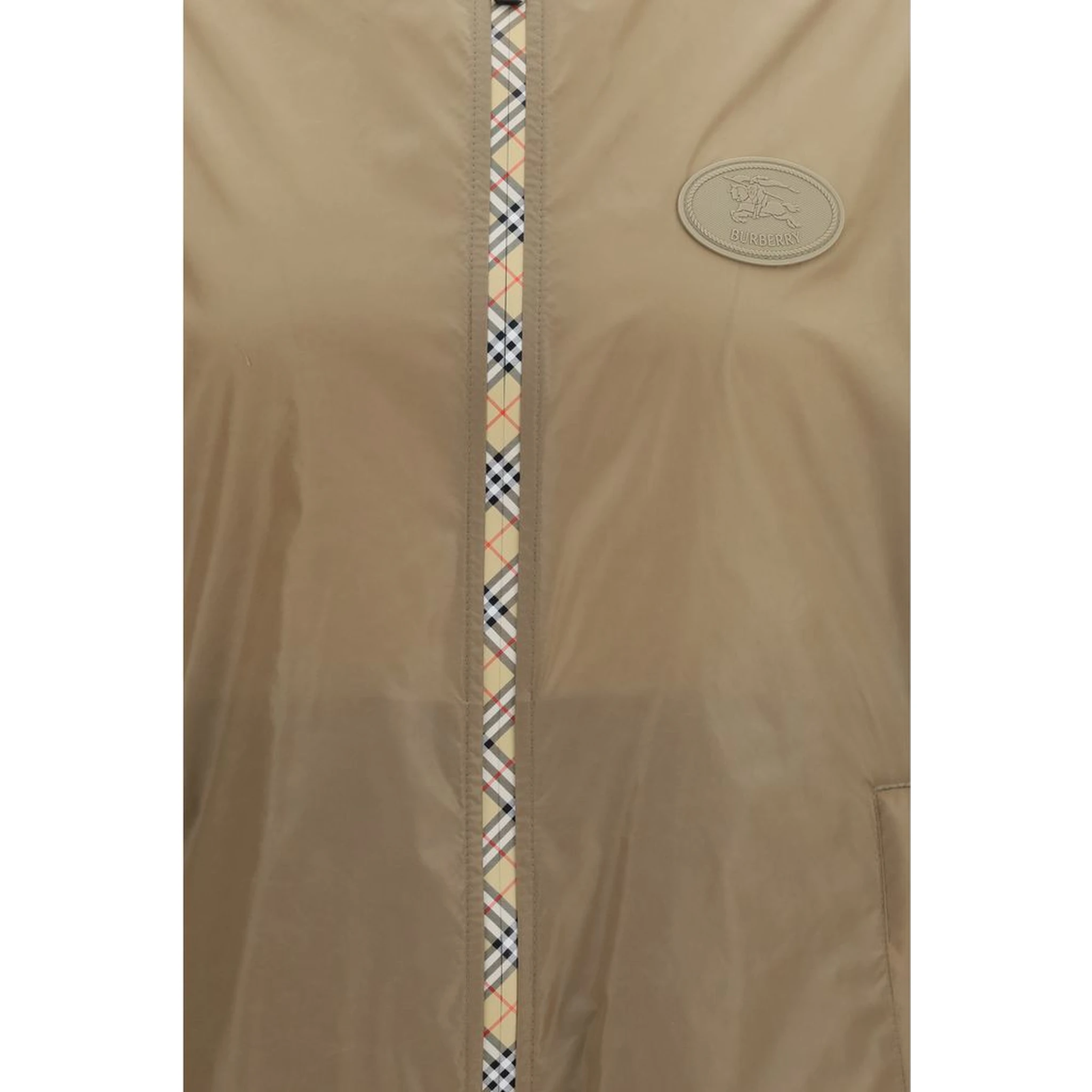 Brown Nylon Shell Jacket