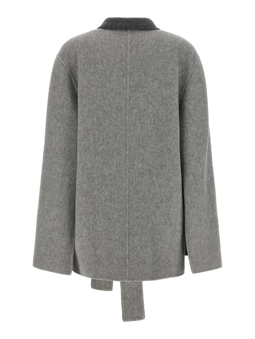 Gray Wool Cardigan