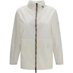 White Polyamide Shell Jacket