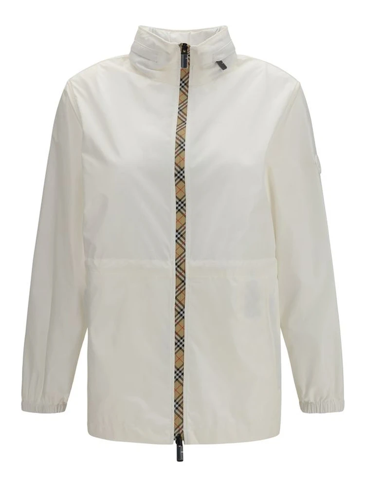 White Polyamide Shell Jacket