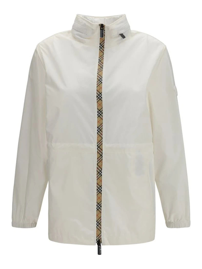 White Polyamide Shell Jacket