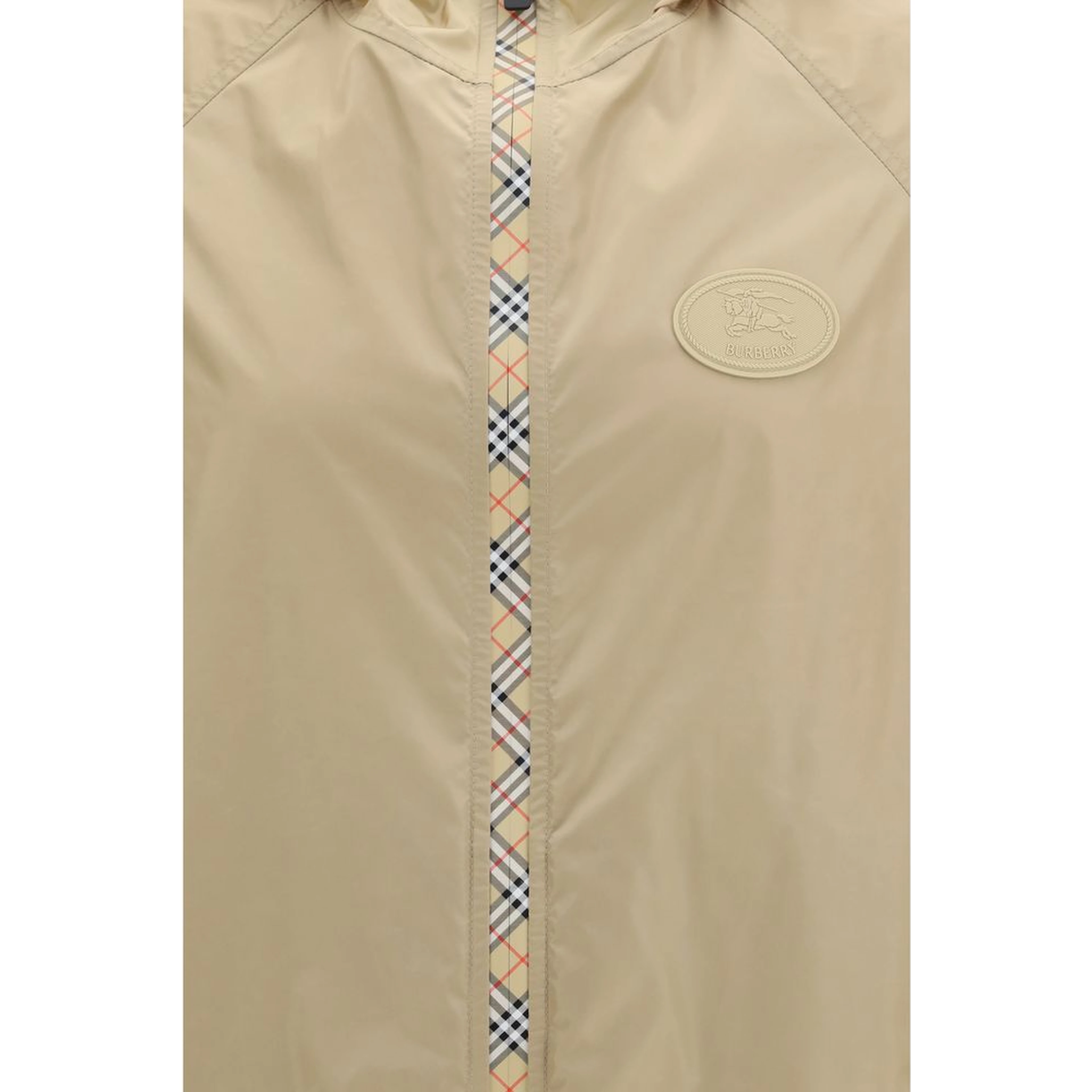 Beige Nylon Shell Jacket