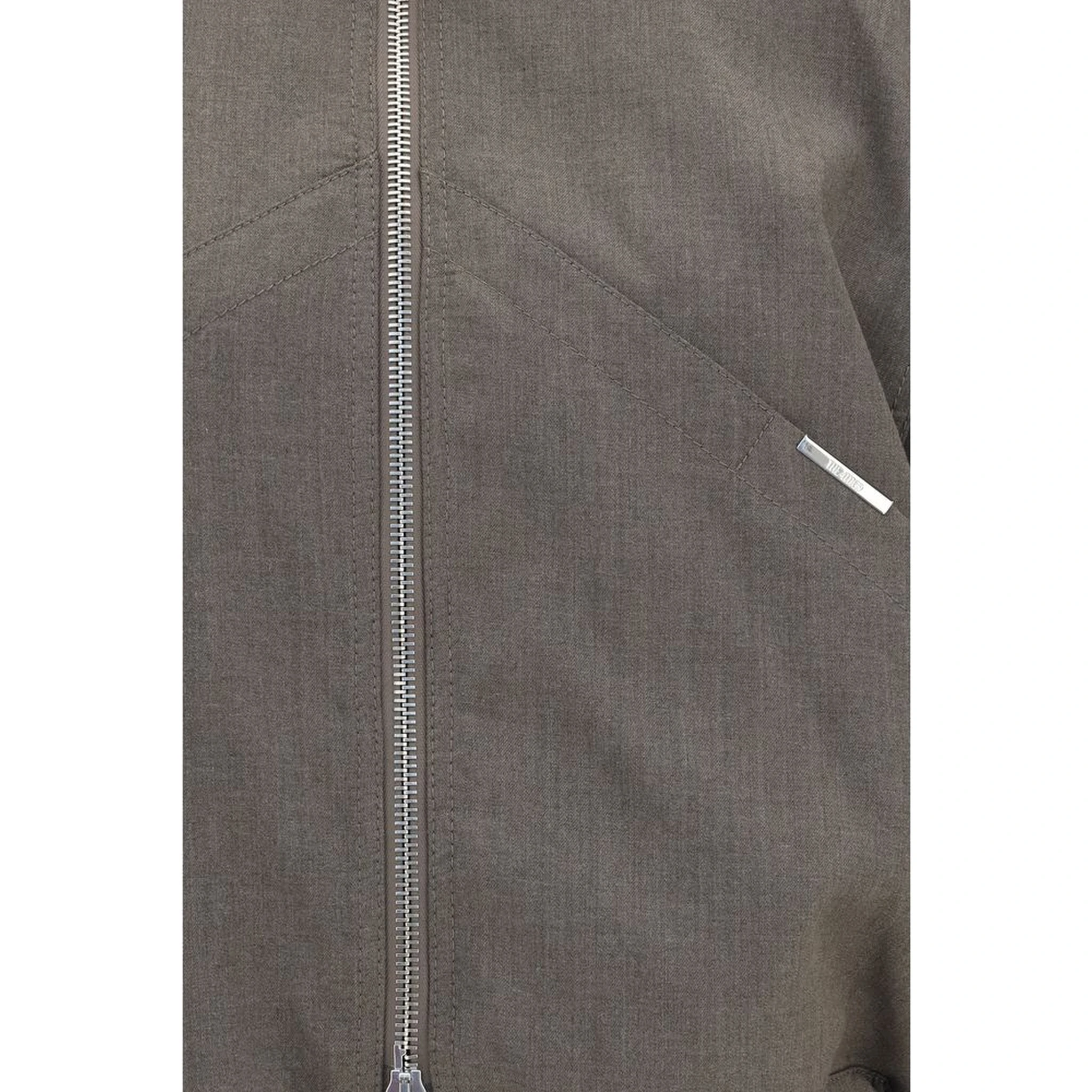 Brown Wool Oves Aries Bomber