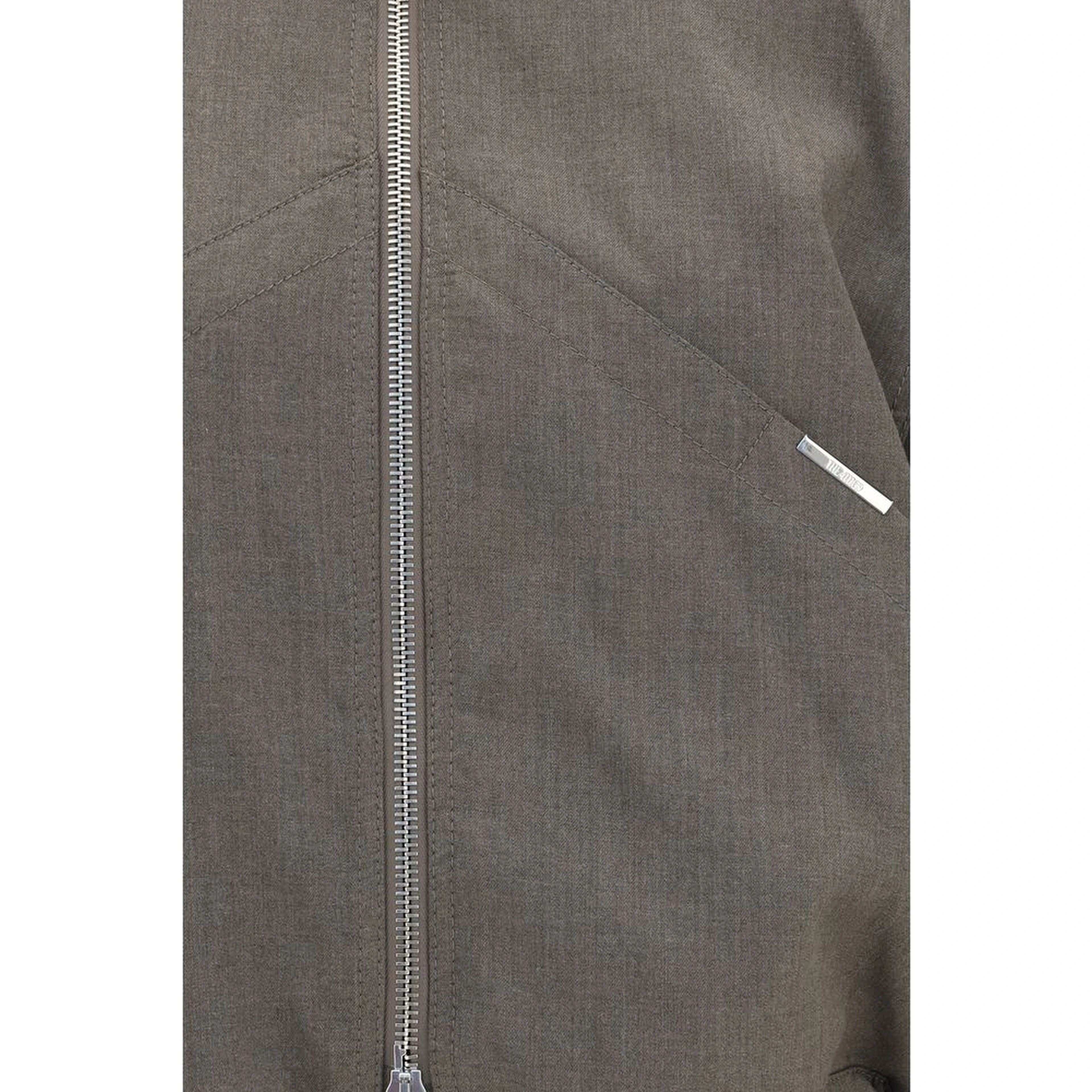 Brown Wool Oves Aries Bomber