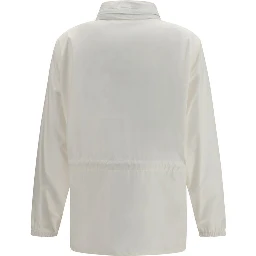 White Polyamide Shell Jacket