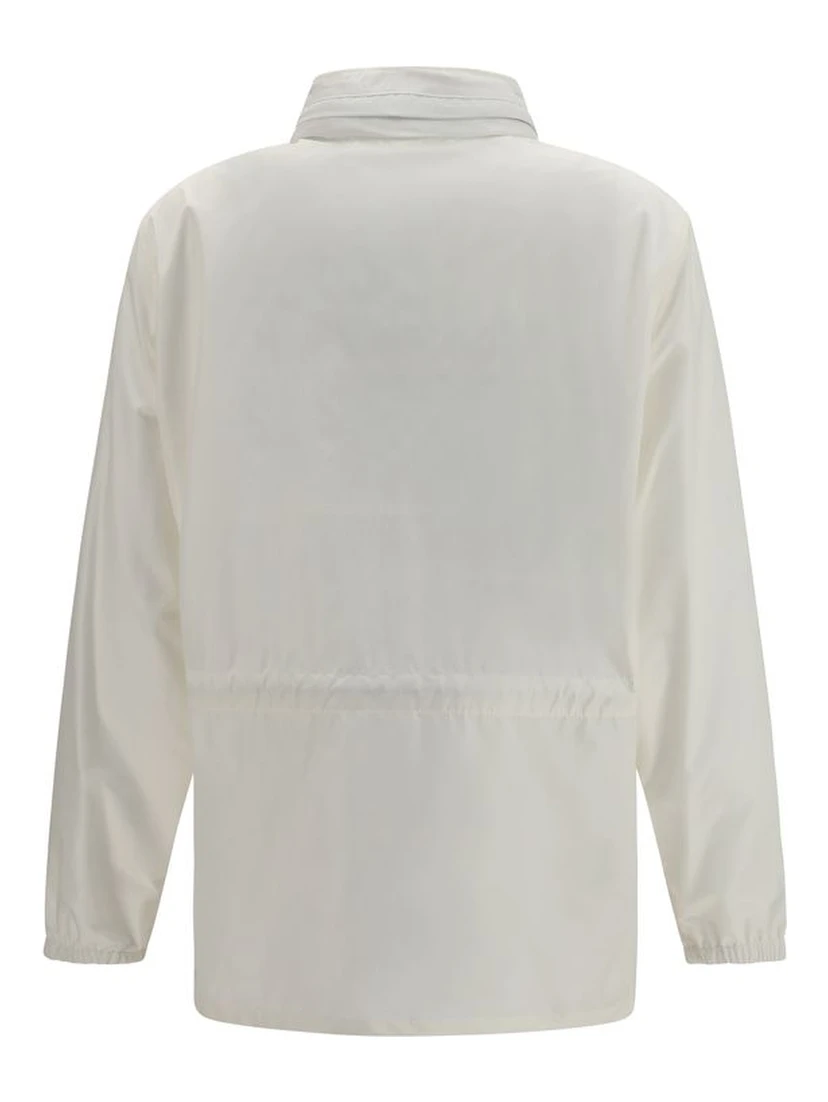 White Polyamide Shell Jacket