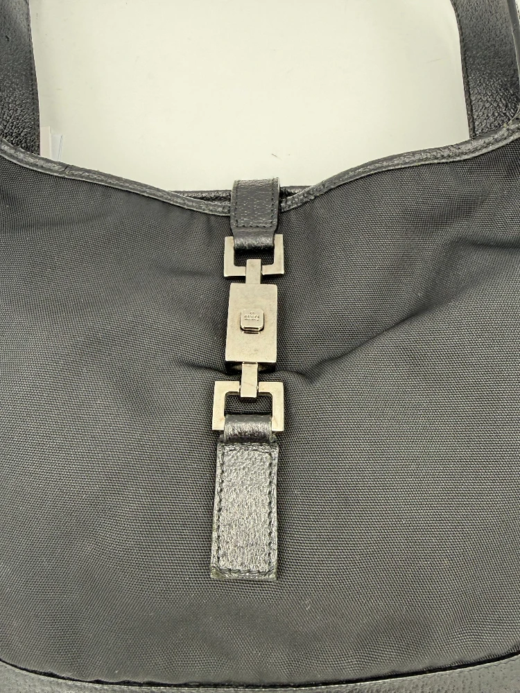 GUCCI JACKIE Leather and Canvas Handbag alternative