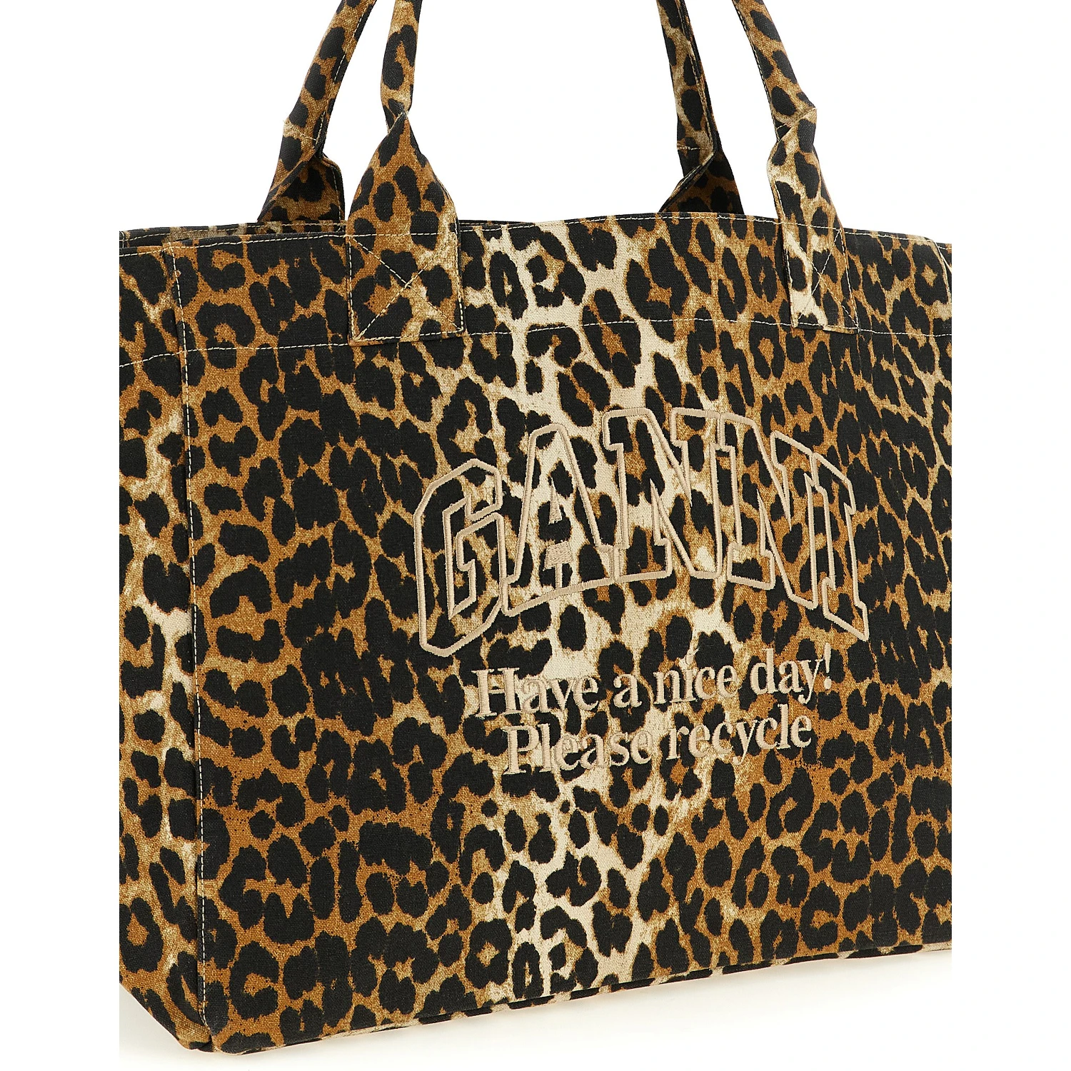 Brown Recycled Cotton Tote Bag