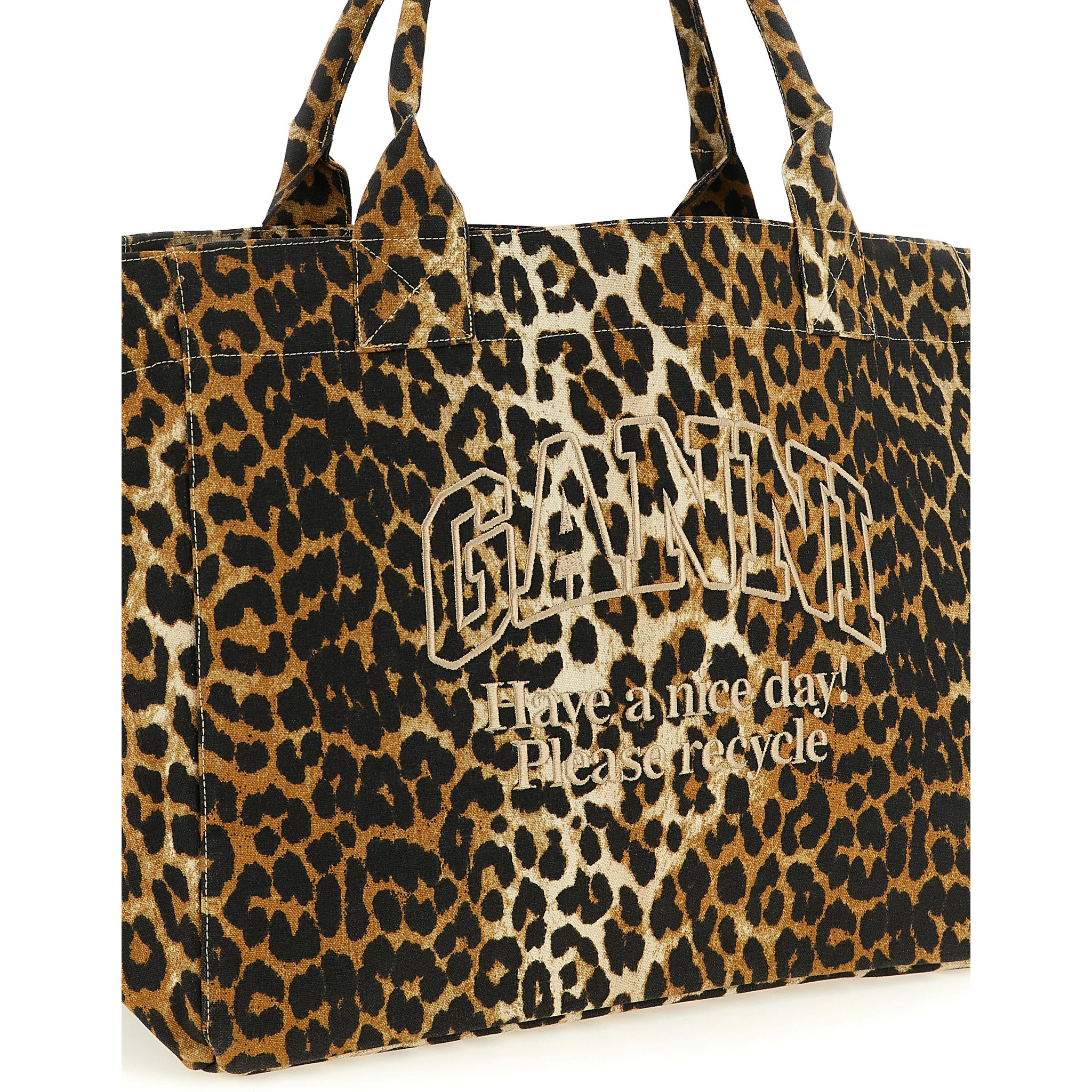 Brown Recycled Cotton Tote Bag