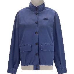 Blue Cotton Bomber