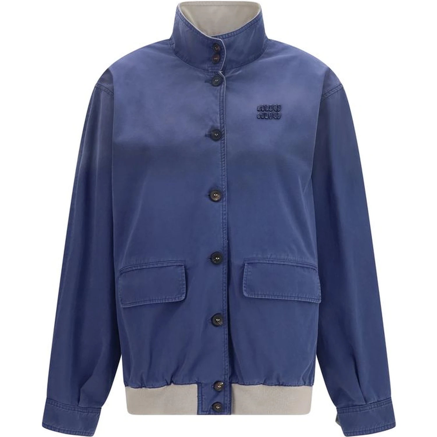 Blue Cotton Bomber