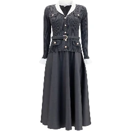 Gray Polyamide Casual Dress