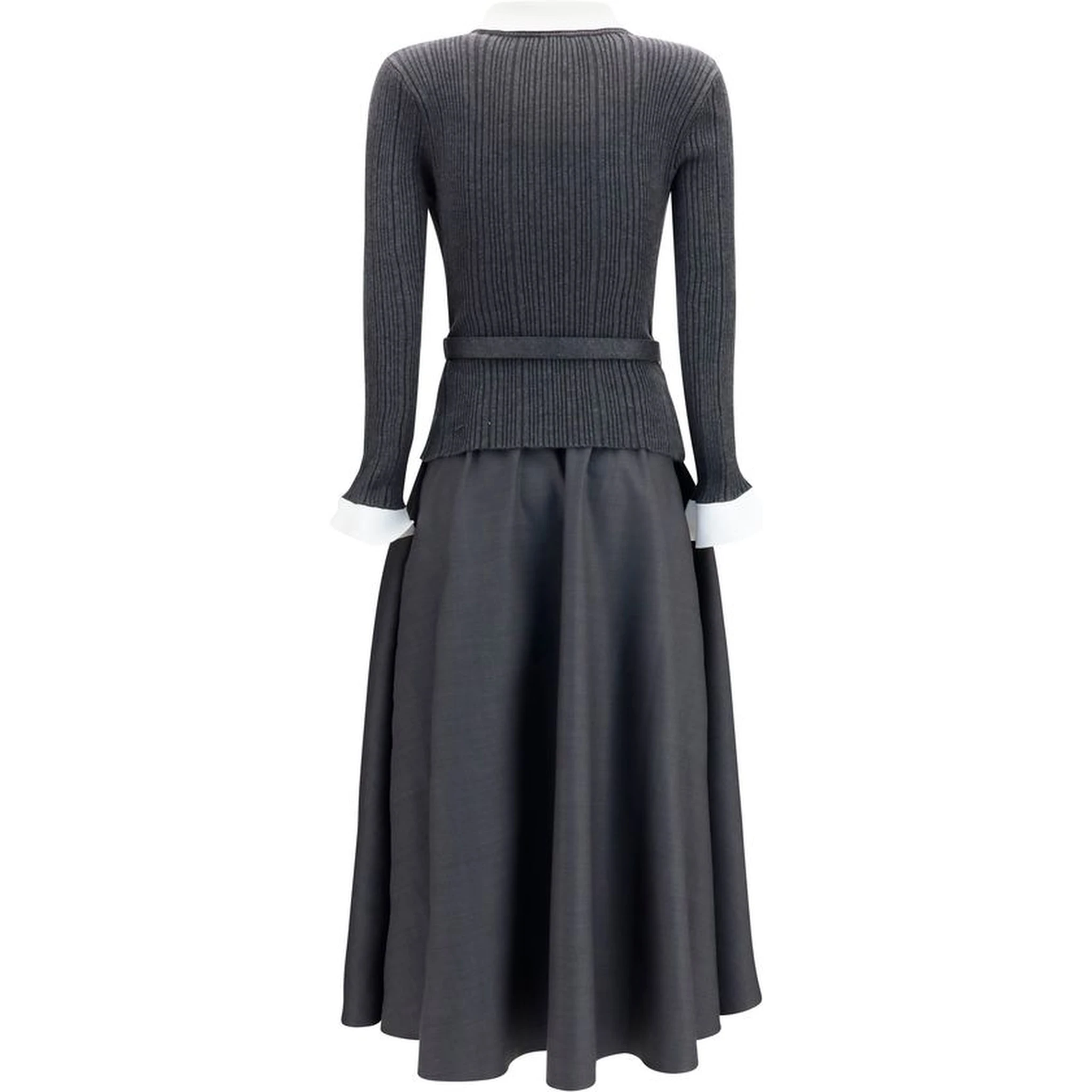 Gray Polyamide Casual Dress