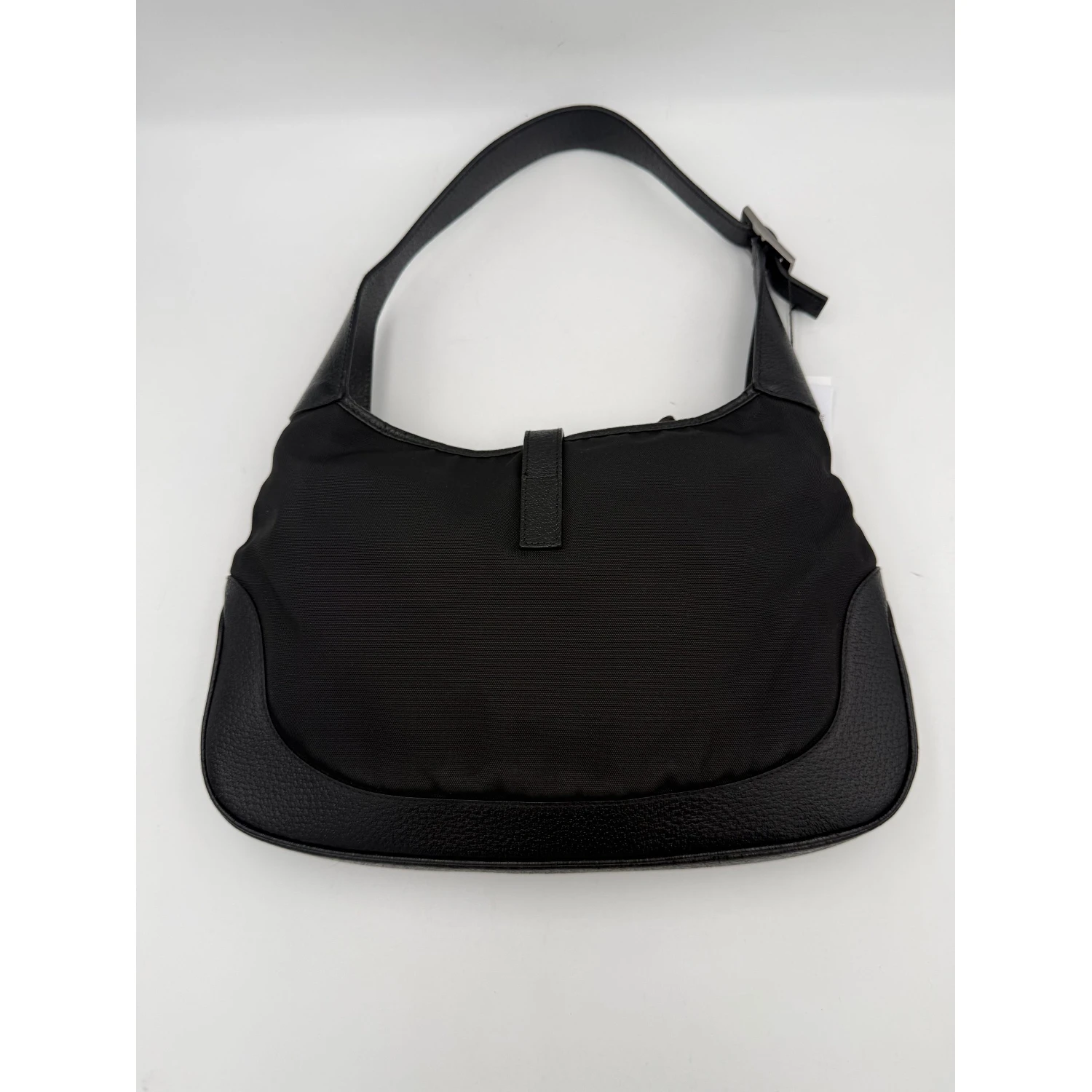 GUCCI JACKIE Leather and Canvas Handbag