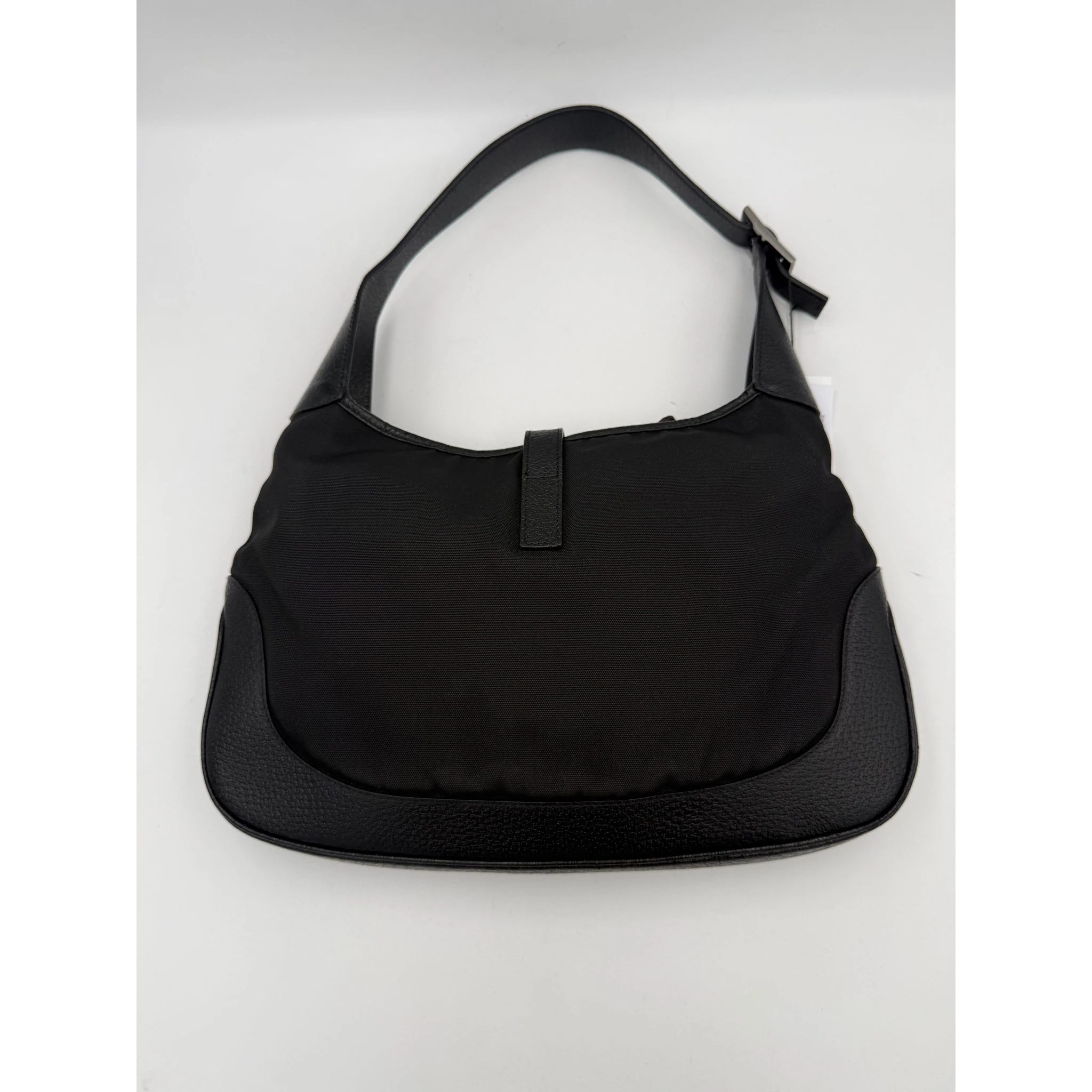 GUCCI JACKIE Leather and Canvas Handbag