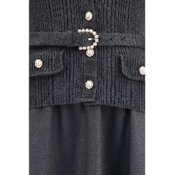 Gray Polyamide Casual Dress