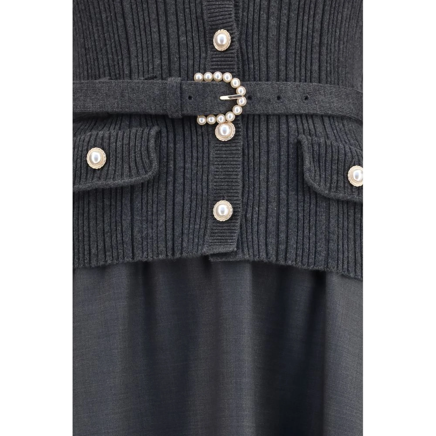 Gray Polyamide Casual Dress