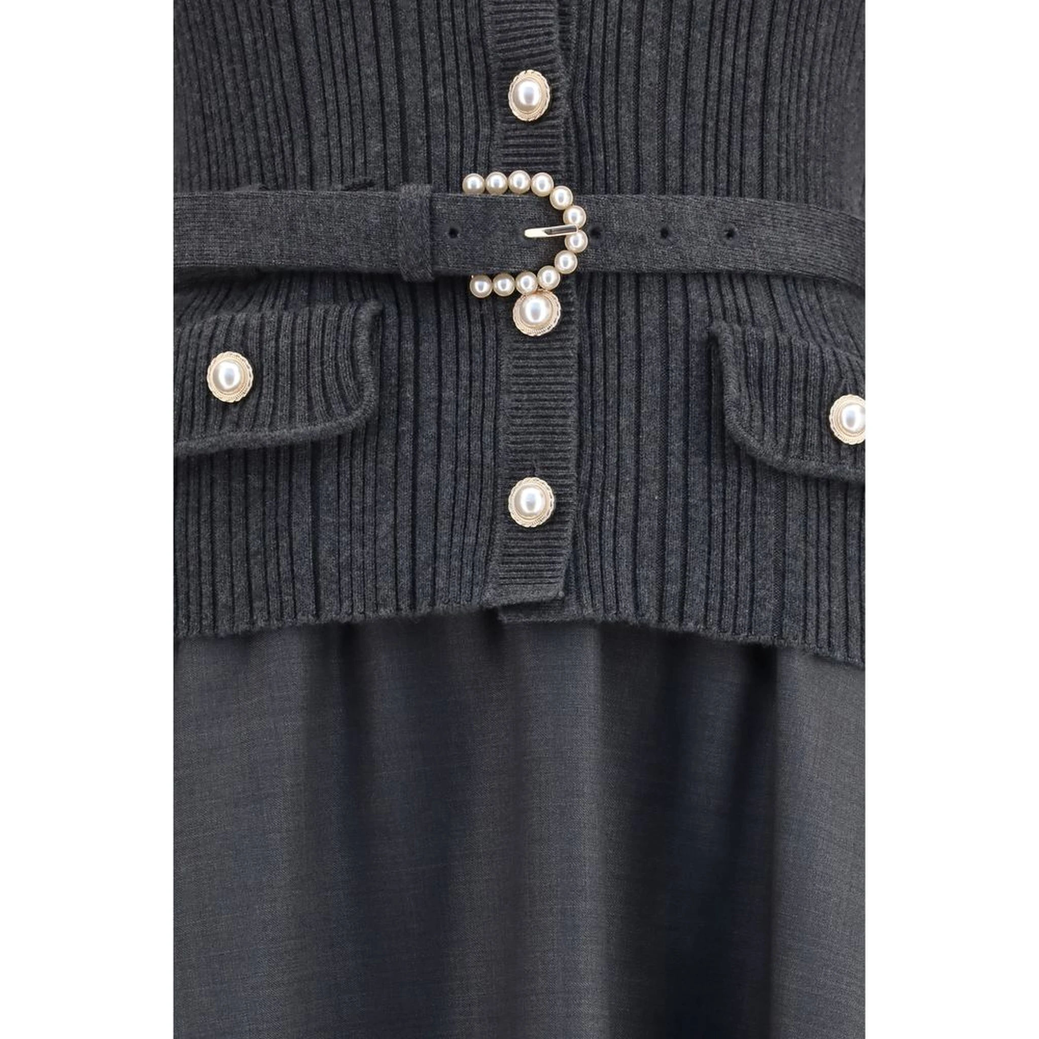 Gray Polyamide Casual Dress
