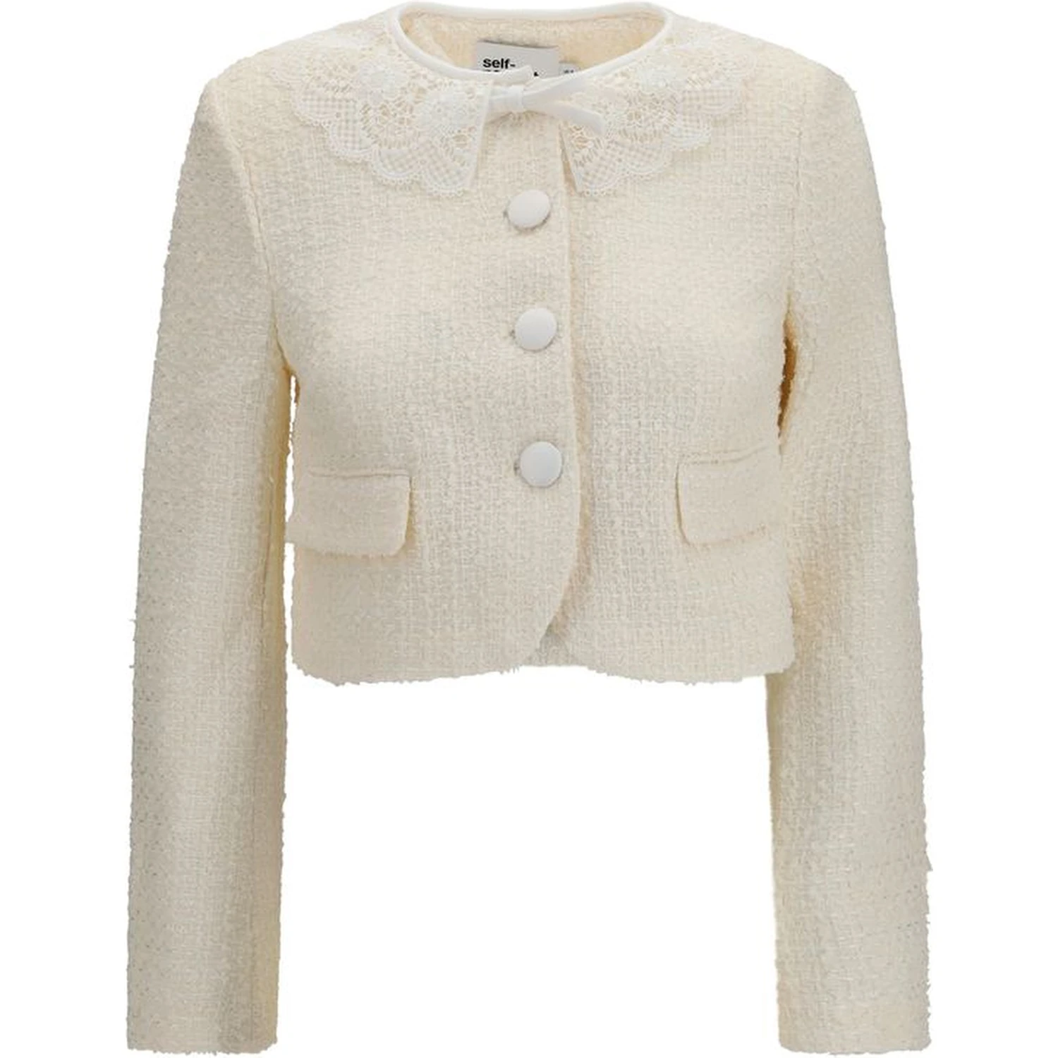 Beige Polyester Full-Length Jacket