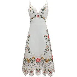 Multicolor Linen Casual Dress