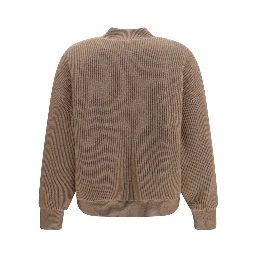 Beige Cashmere Bomber