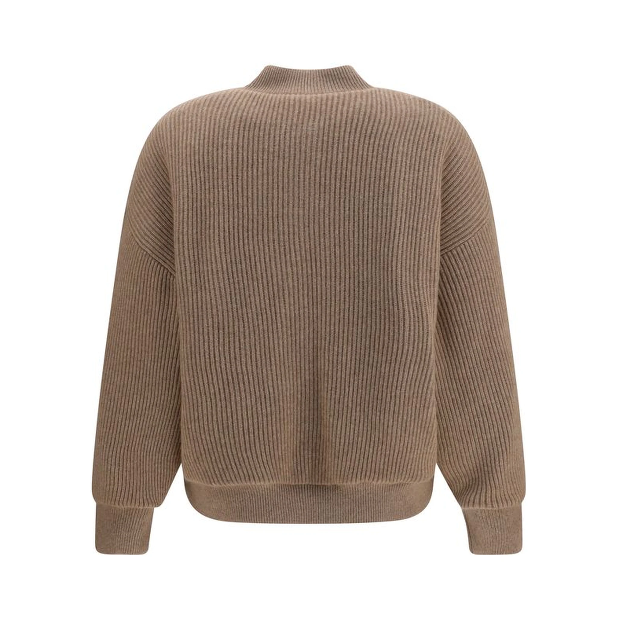Beige Cashmere Bomber