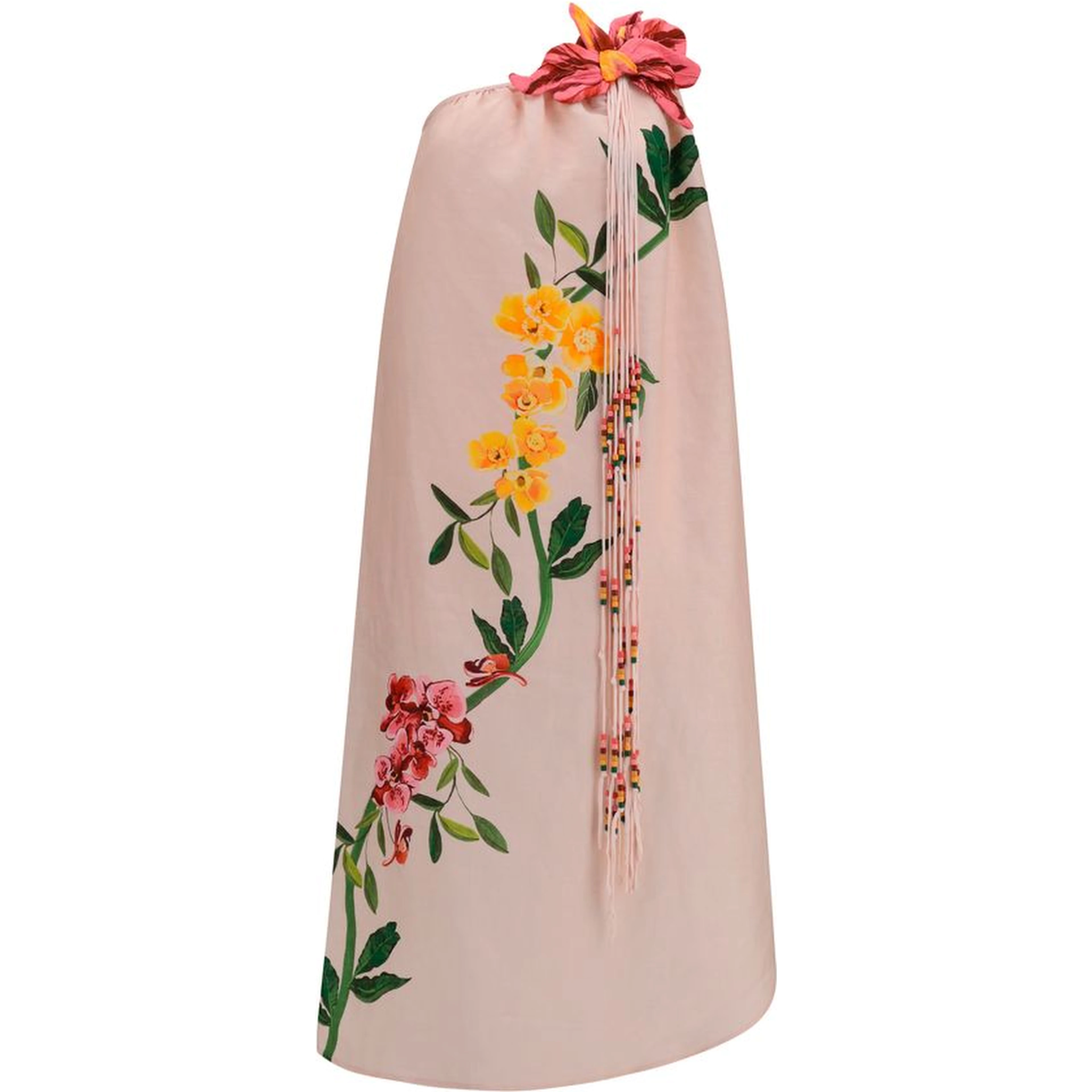 Multicolor Linen Cocktail Dress