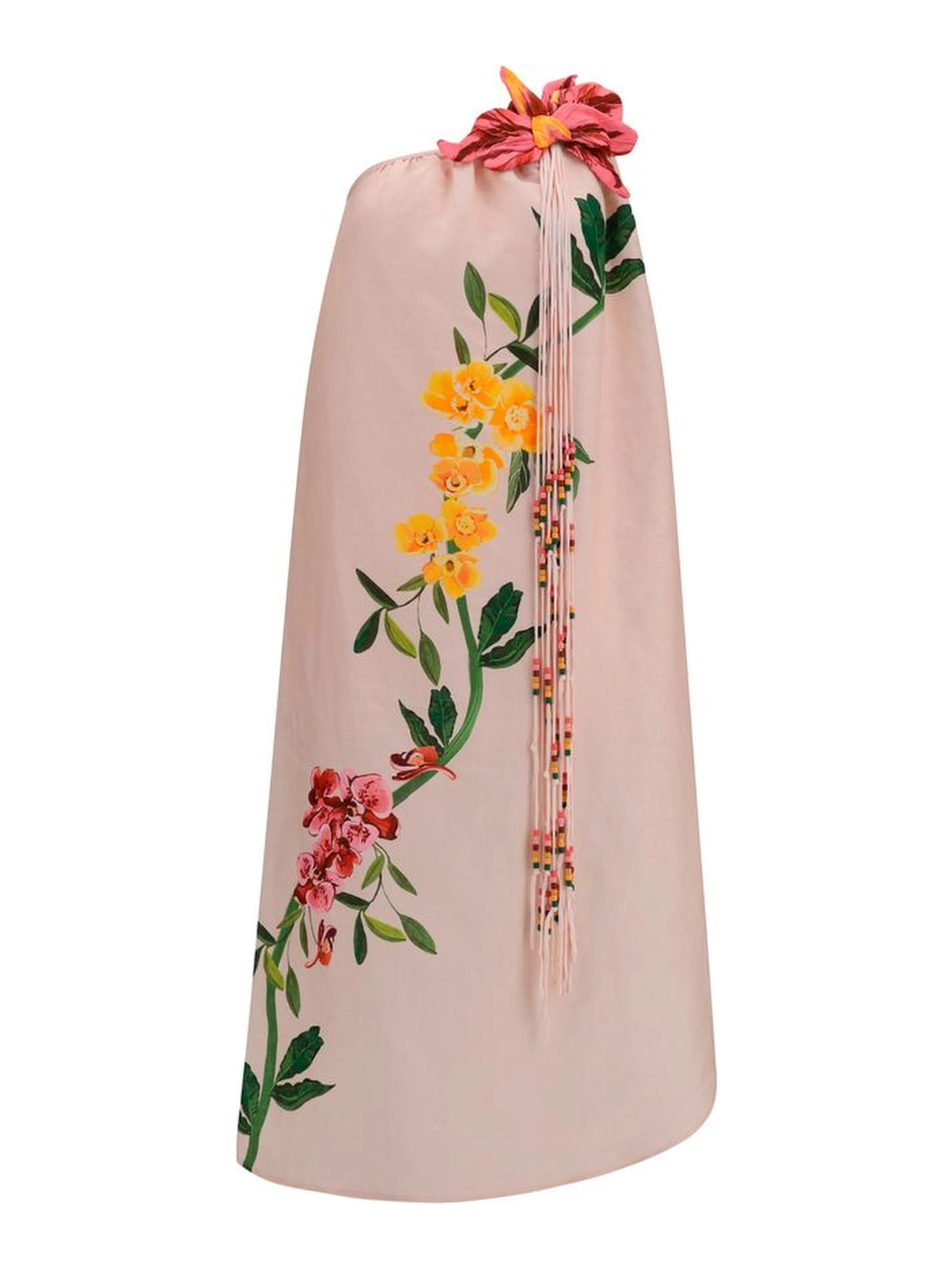 Multicolor Linen Cocktail Dress