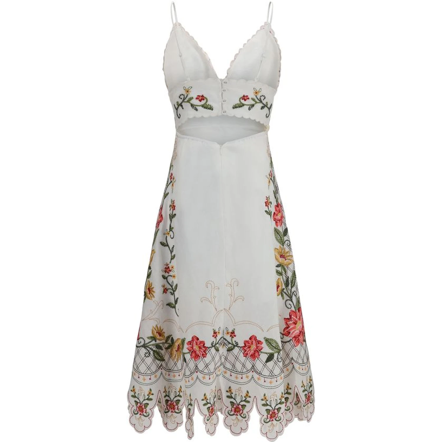 Multicolor Linen Casual Dress