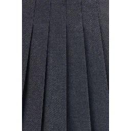 Gray Polyamide Mini Skirt