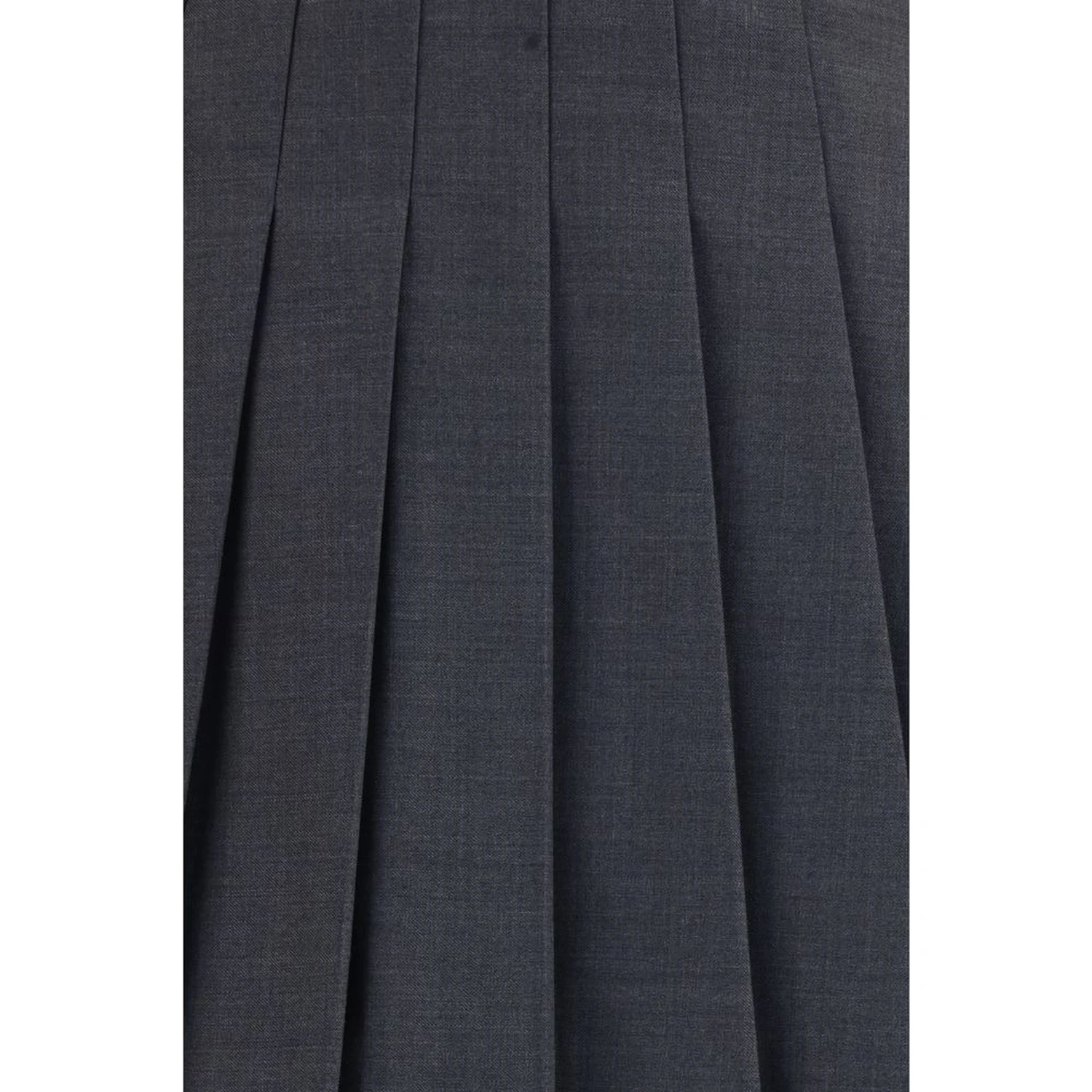 Gray Polyamide Mini Skirt