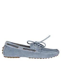 Blue Leather Moccassin