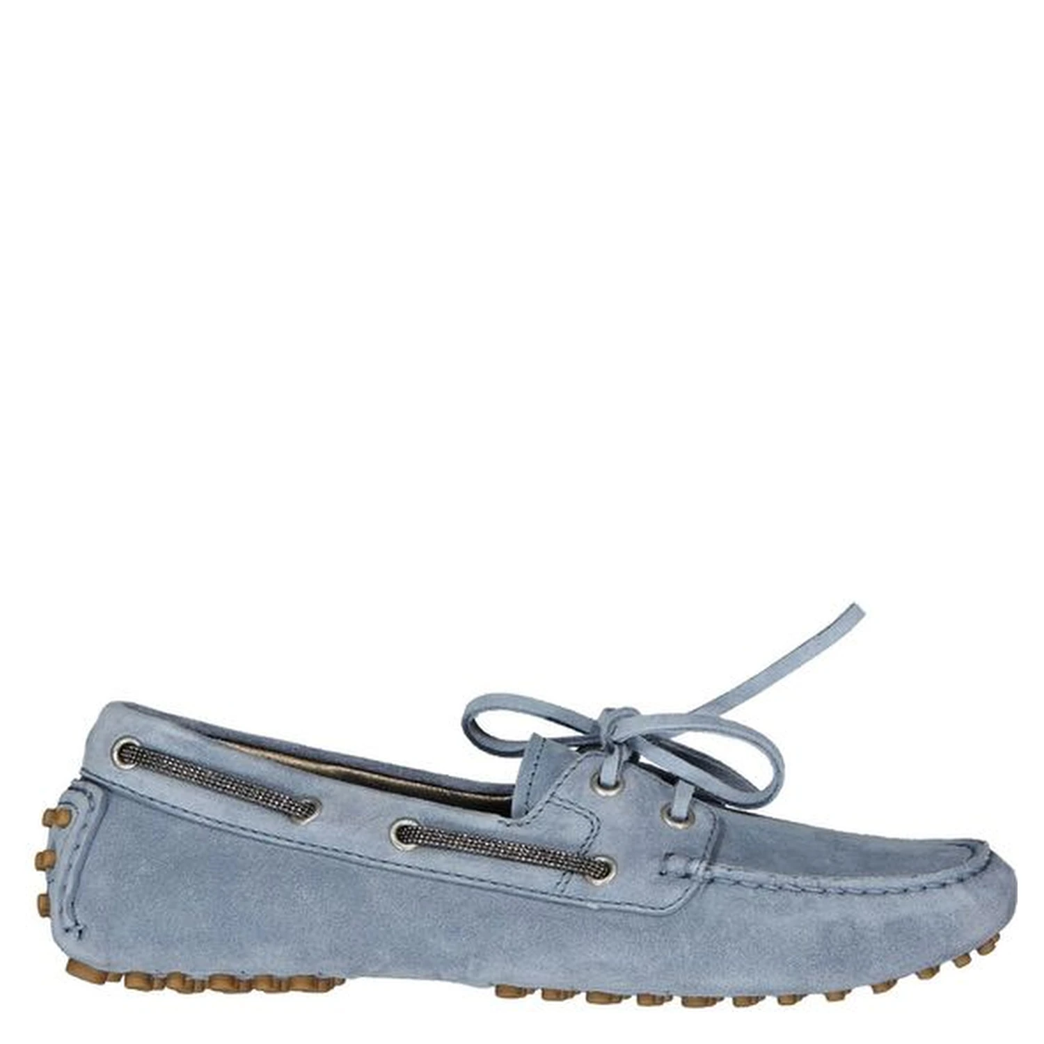 Blue Leather Moccassin
