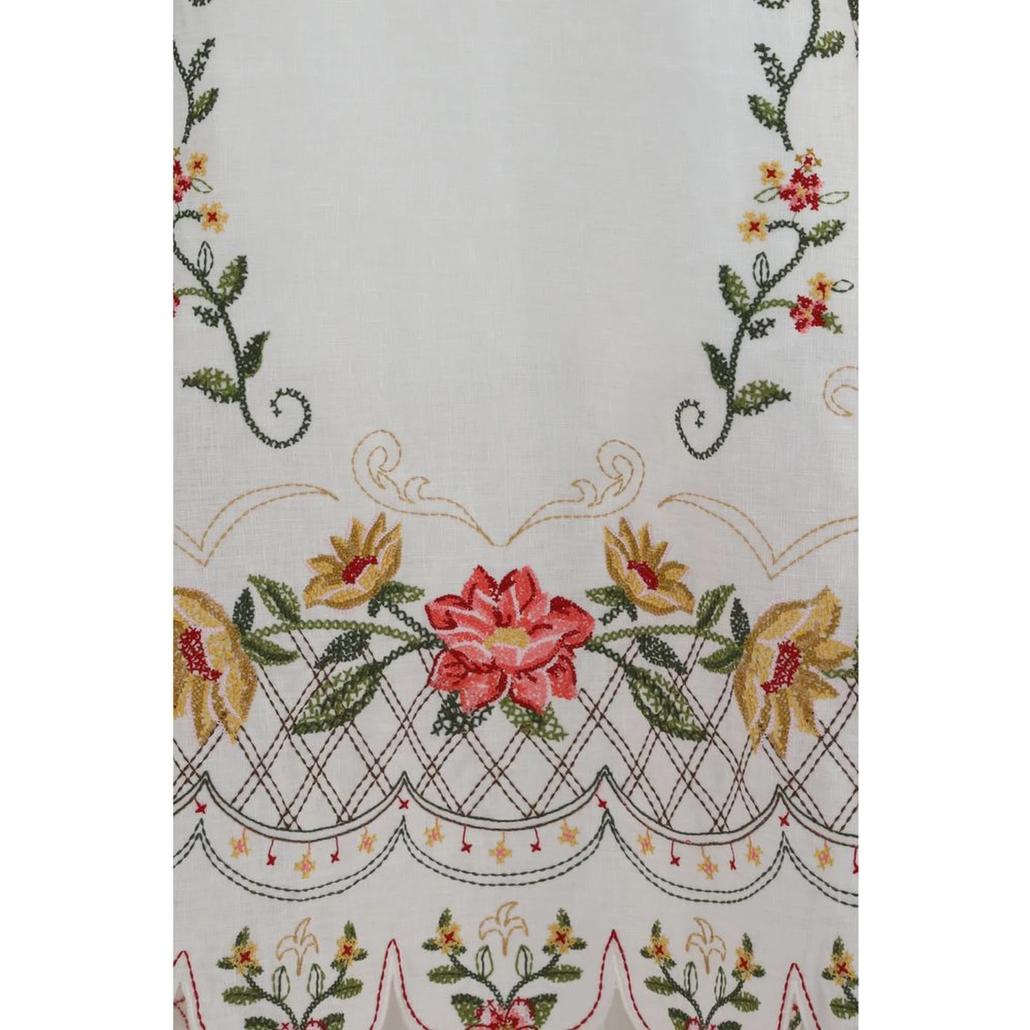 Multicolor Linen Casual Dress