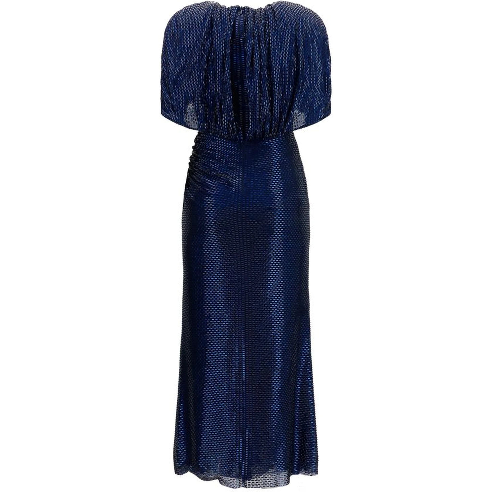 Blue Polyester Cocktail Dress